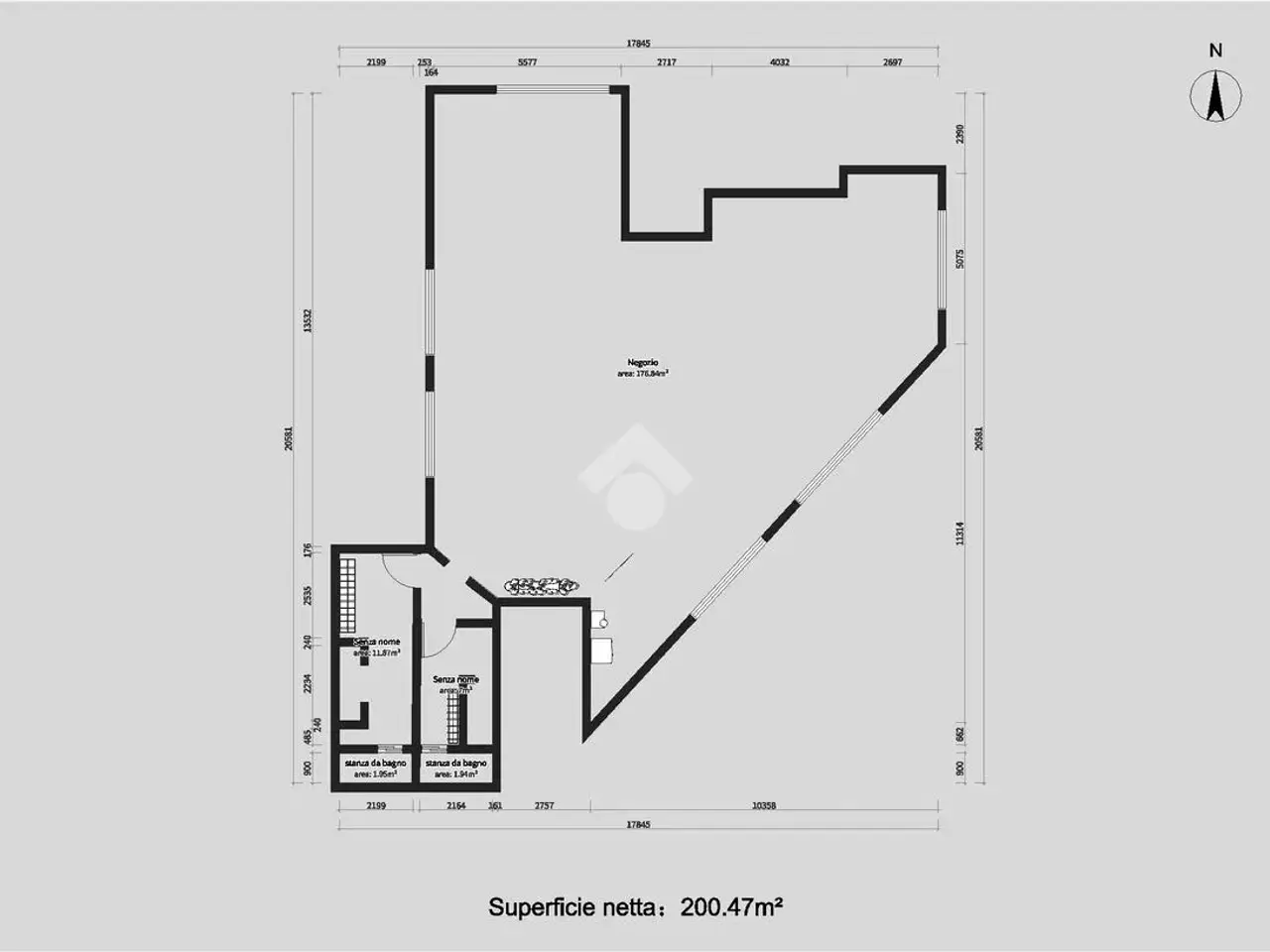 Ufficio in Via Muratello, Nave, {3} - Planimetria 1