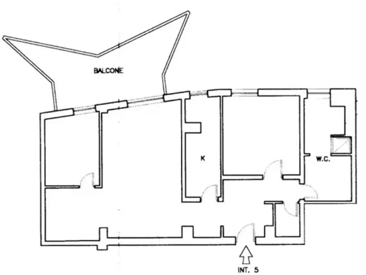 Bed & Breakfast in Via Portuense 99, Roma, {3} - Planimetria 1