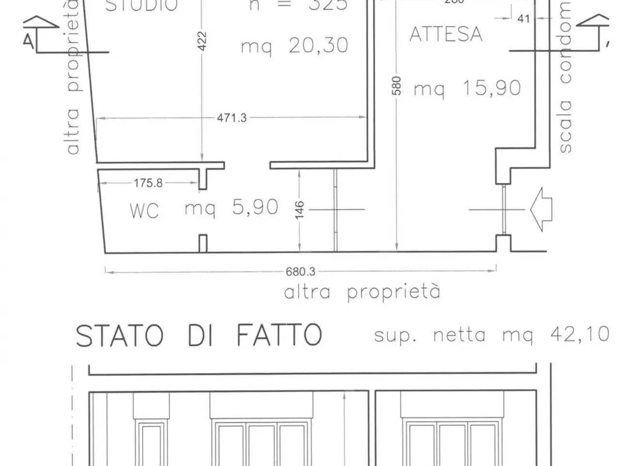 Ufficio in Corso Cavour, Trino, {3} - Planimetria 1