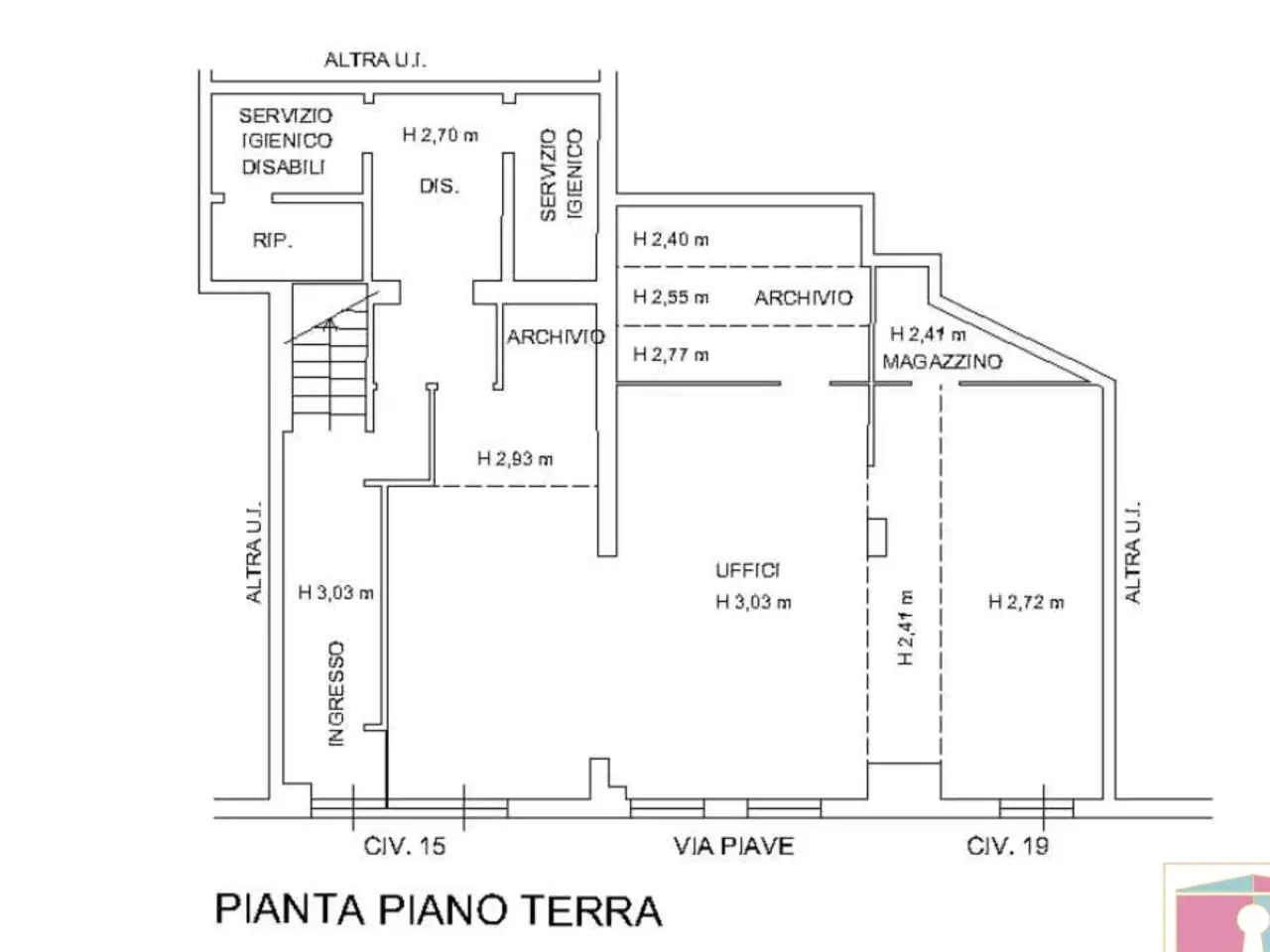 Ufficio in Via Piave , Modena, {3} - Planimetria 1