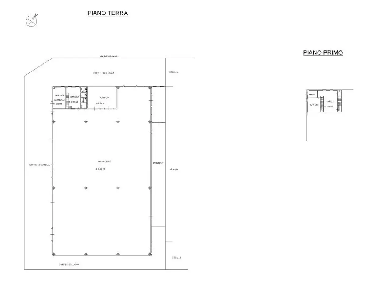 Capannone in Via *, Orzivecchi, {3} - Planimetria 1