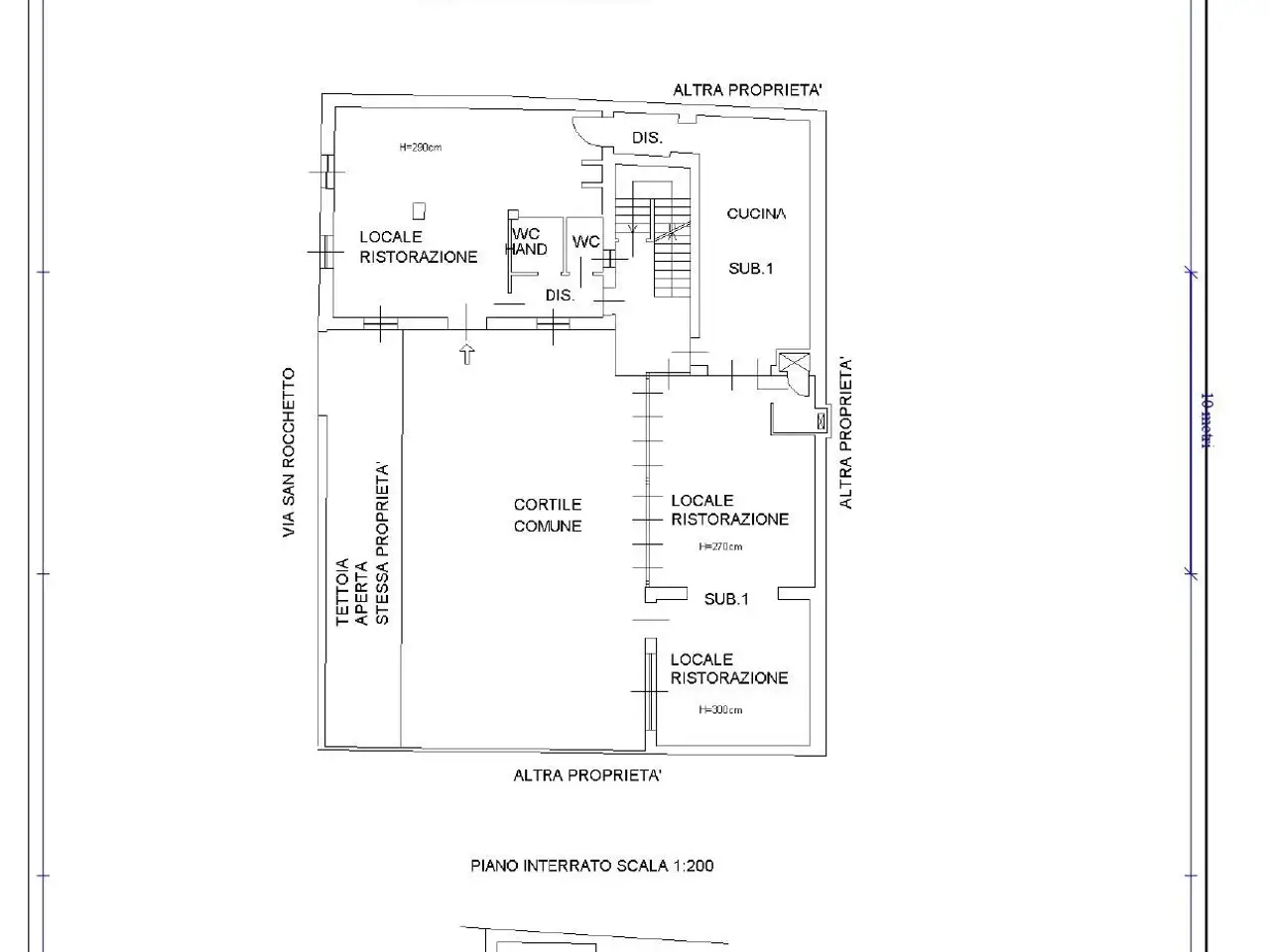 Ristorante in Via San Rocchetto 34, Torino, {3} - Planimetria 1