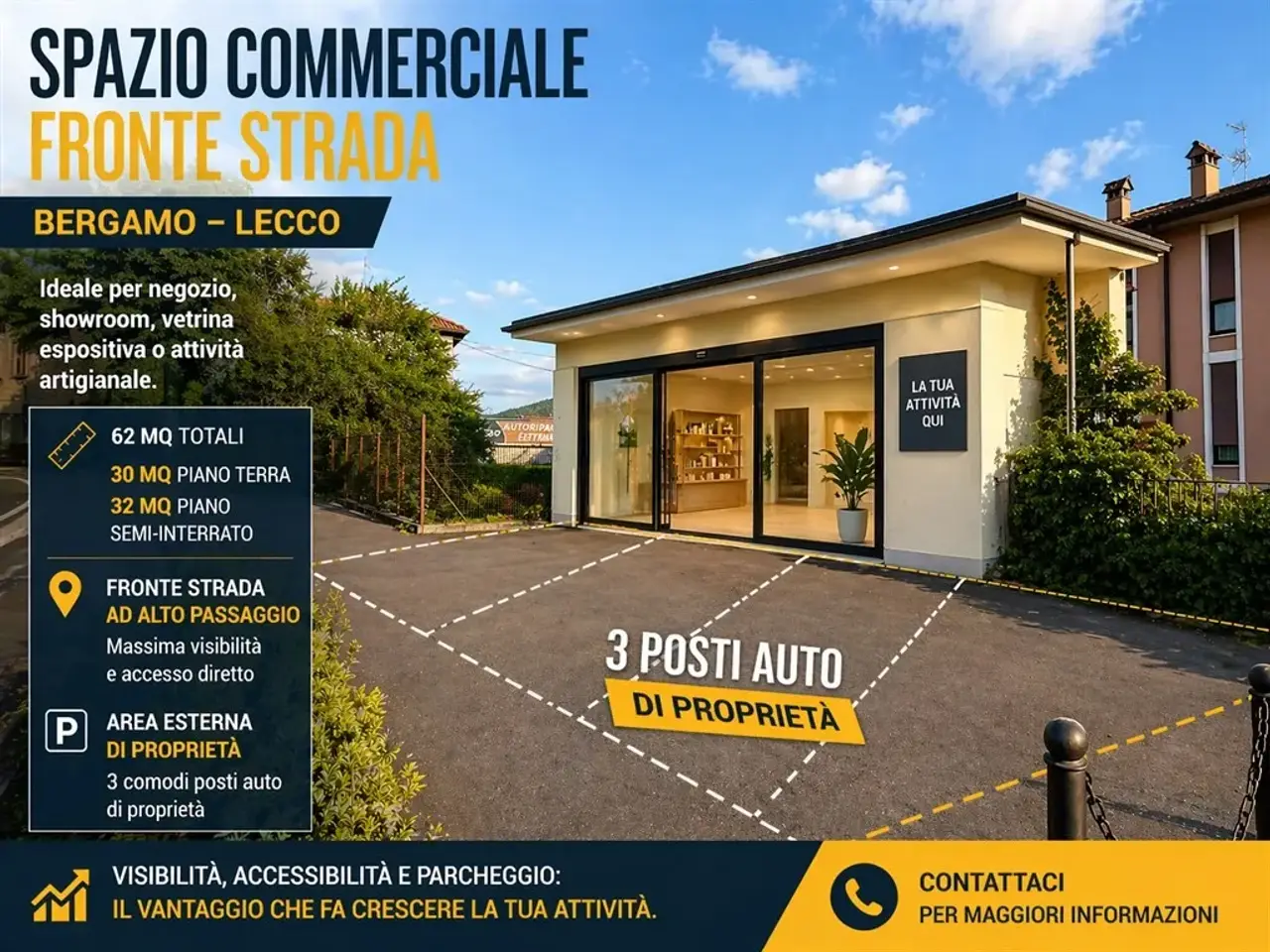 Negozio in Via Mazzini 39, Cisano Bergamasco, {3} - Foto 1