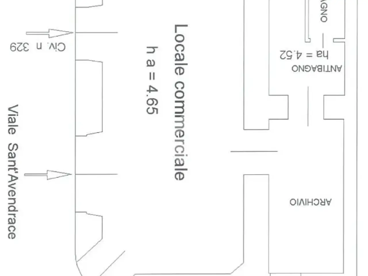 Negozio in Viale Sant'Avendrace 327, Cagliari, {3} - Planimetria 1