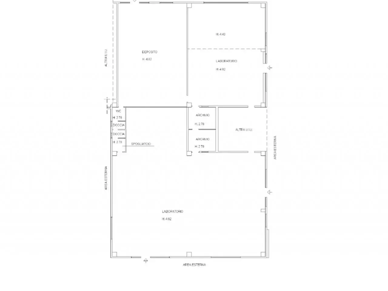 Capannone in Via Liri, 41, 06024 Gubbio Pg, Italia, Gubbio, {3} - Planimetria 1