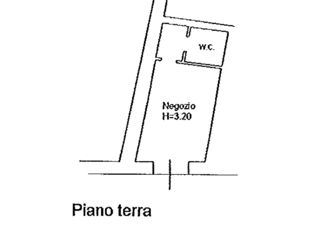 Negozio in Via Cialdini 75, Fabriano - Planimetria 1