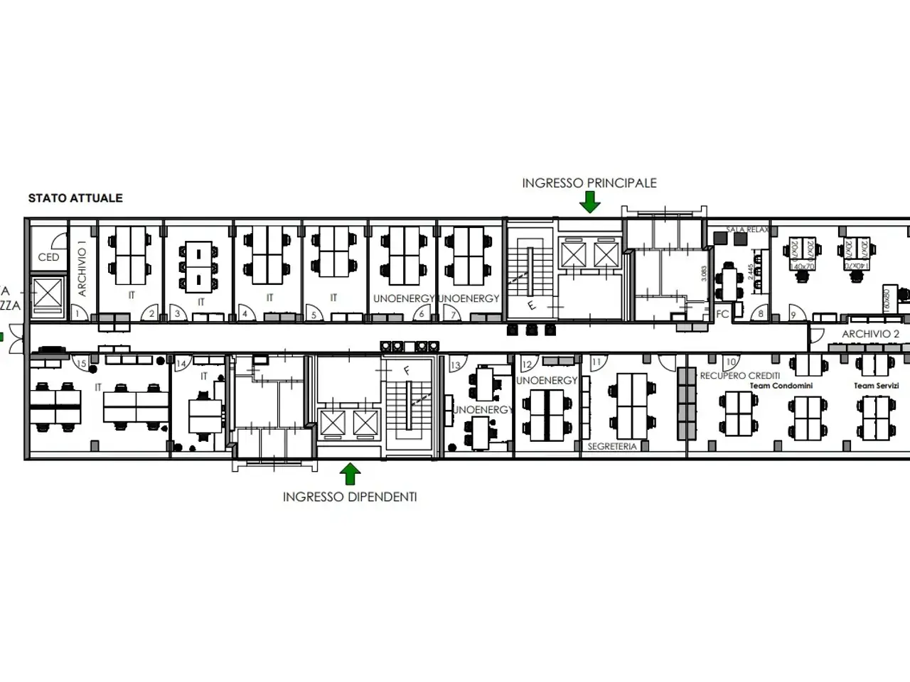 Ufficio in Via Caldera, 21, 20153, Milano, {3} - Planimetria 1