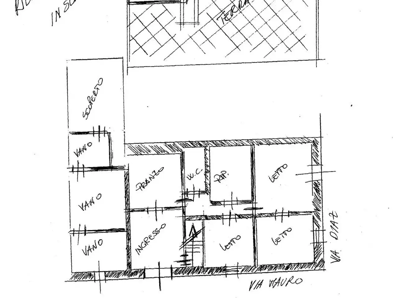 Appartamento in vendita, Via V. Mauro 2, Salve - Planimetria 1