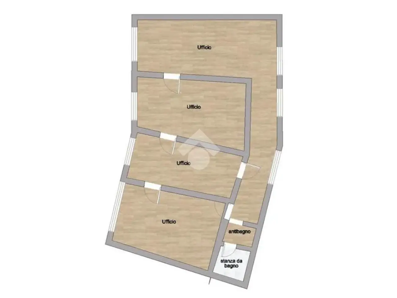 Ufficio in Via Zabarella 54, Padova, {3} - Planimetria 1