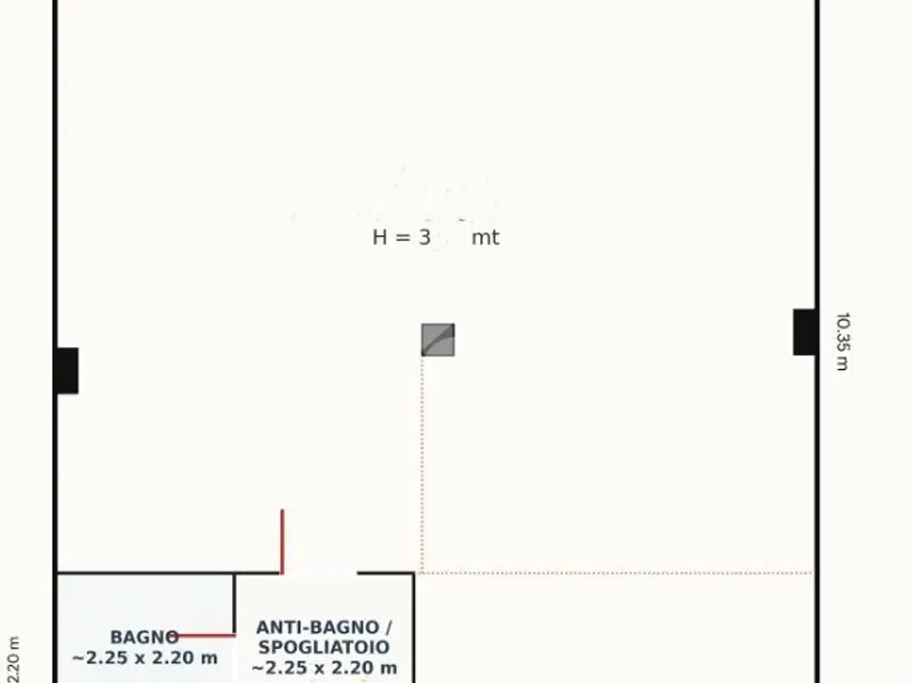Magazzino in Piazza Sandro Pertini 11, Savignano Sul Rubicone, {3} - Planimetria 1