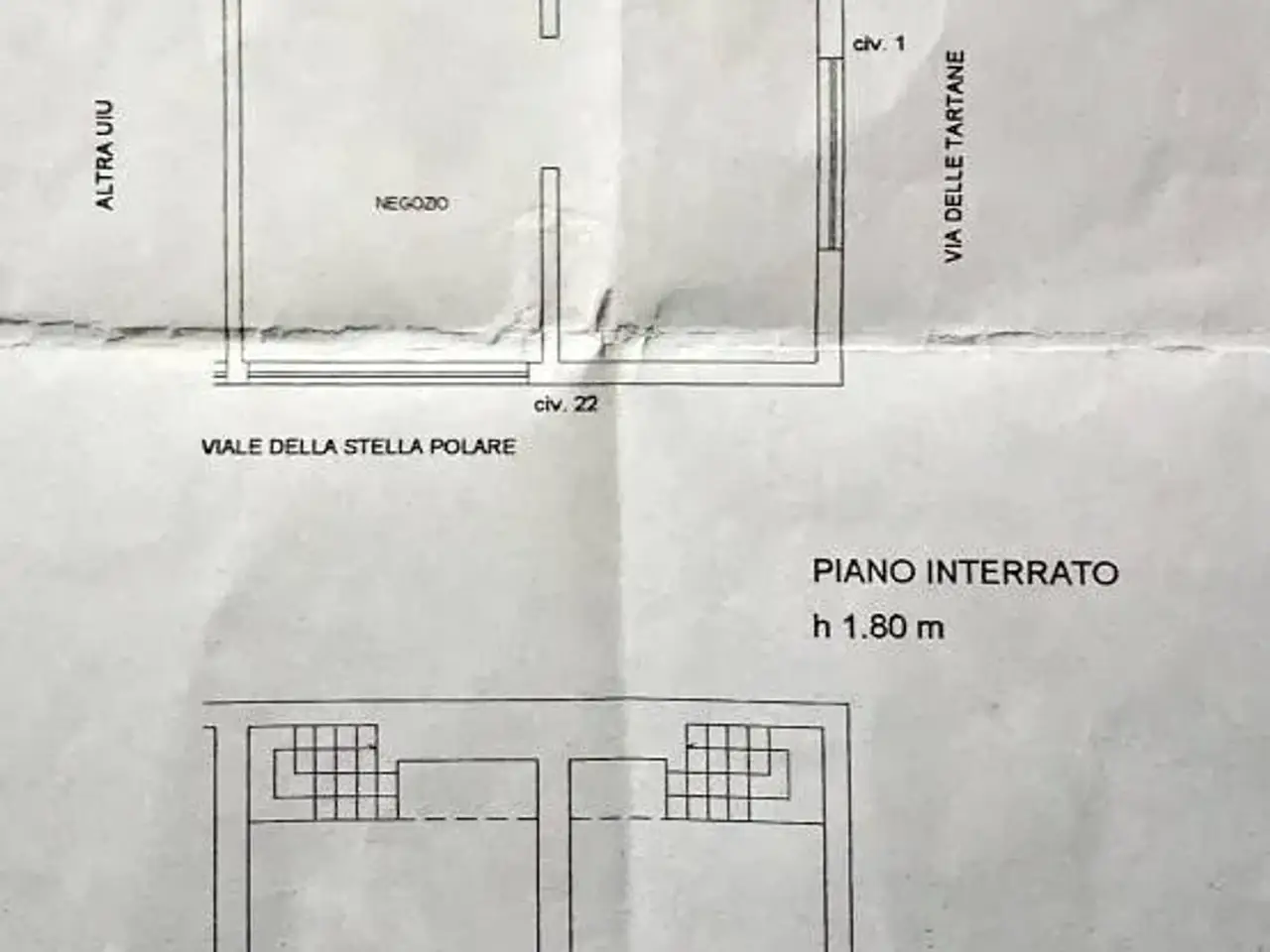 Negozio in Viale della Stella Polare, Roma, {3} - Planimetria 1
