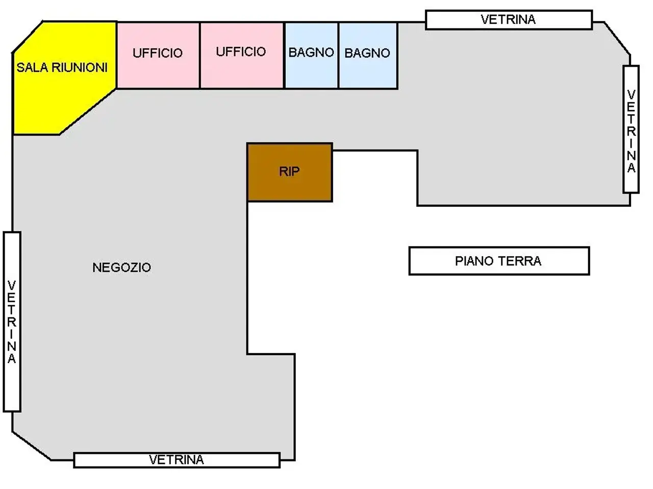Negozio in Via Unione Europea 22, Marmirolo, {3} - Planimetria 1
