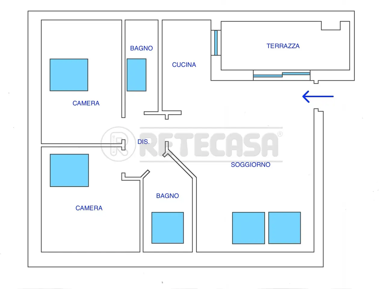 Hotel in Via Dante 2, Palmanova, {3} - Planimetria 1