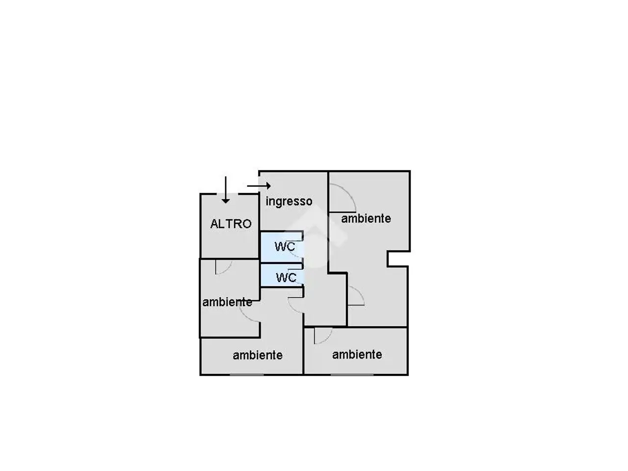 Ufficio in Via Sampolo 58, Palermo, {3} - Planimetria 1