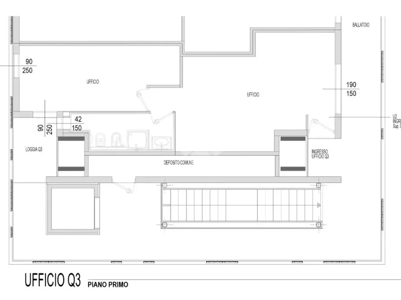 Ufficio in Via a. Marabini 8, Castel Maggiore, {3} - Planimetria 1