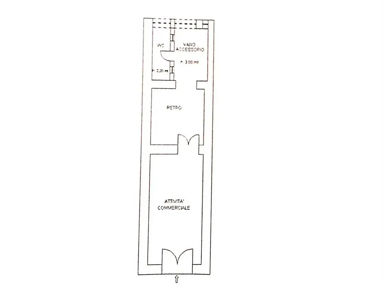 Negozio in Via Sbarre Centrali, Reggio Calabria, {3} - Planimetria 1
