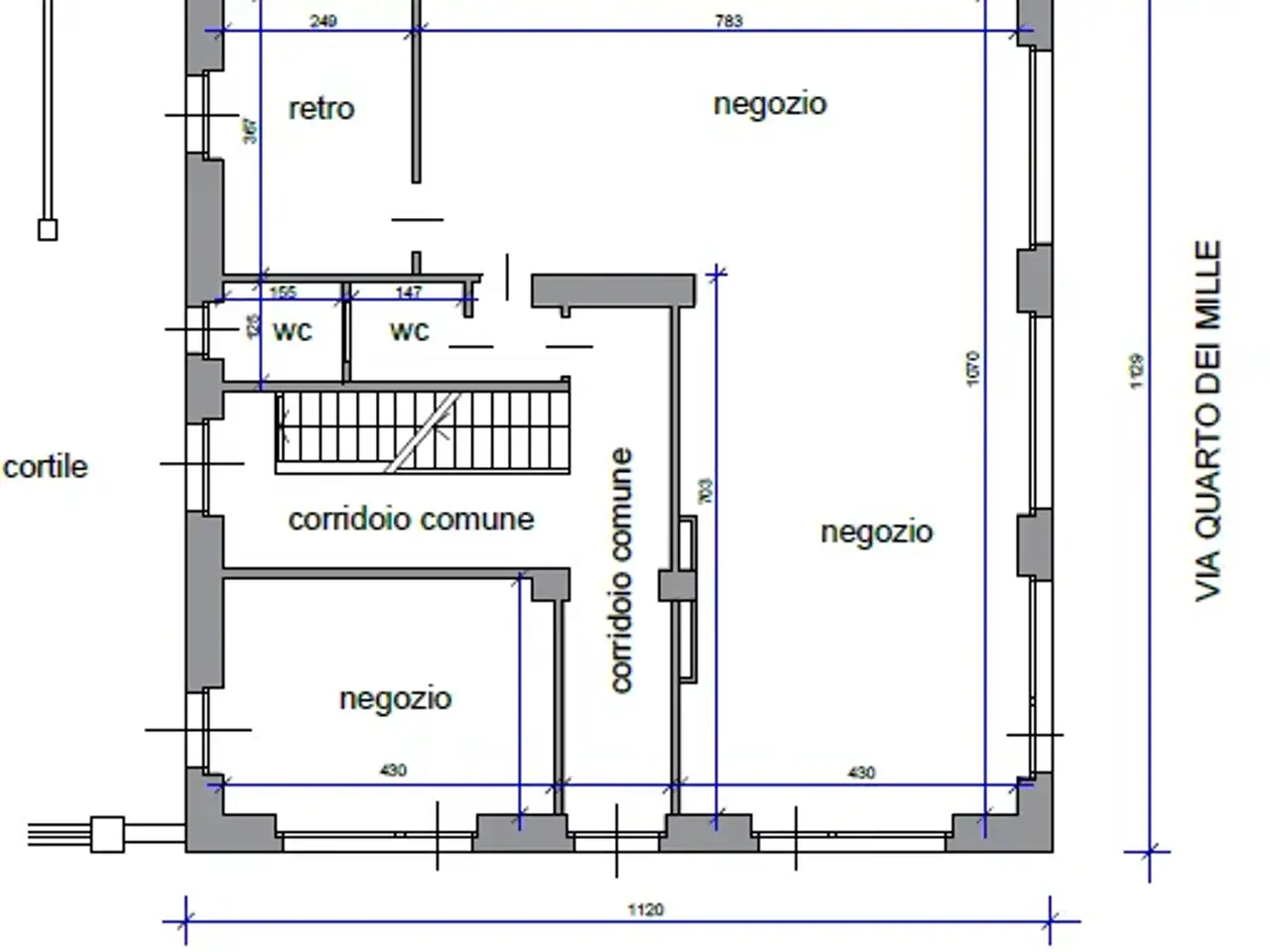 Negozio in Via Vandalino 142, Torino, {3} - Planimetria 1