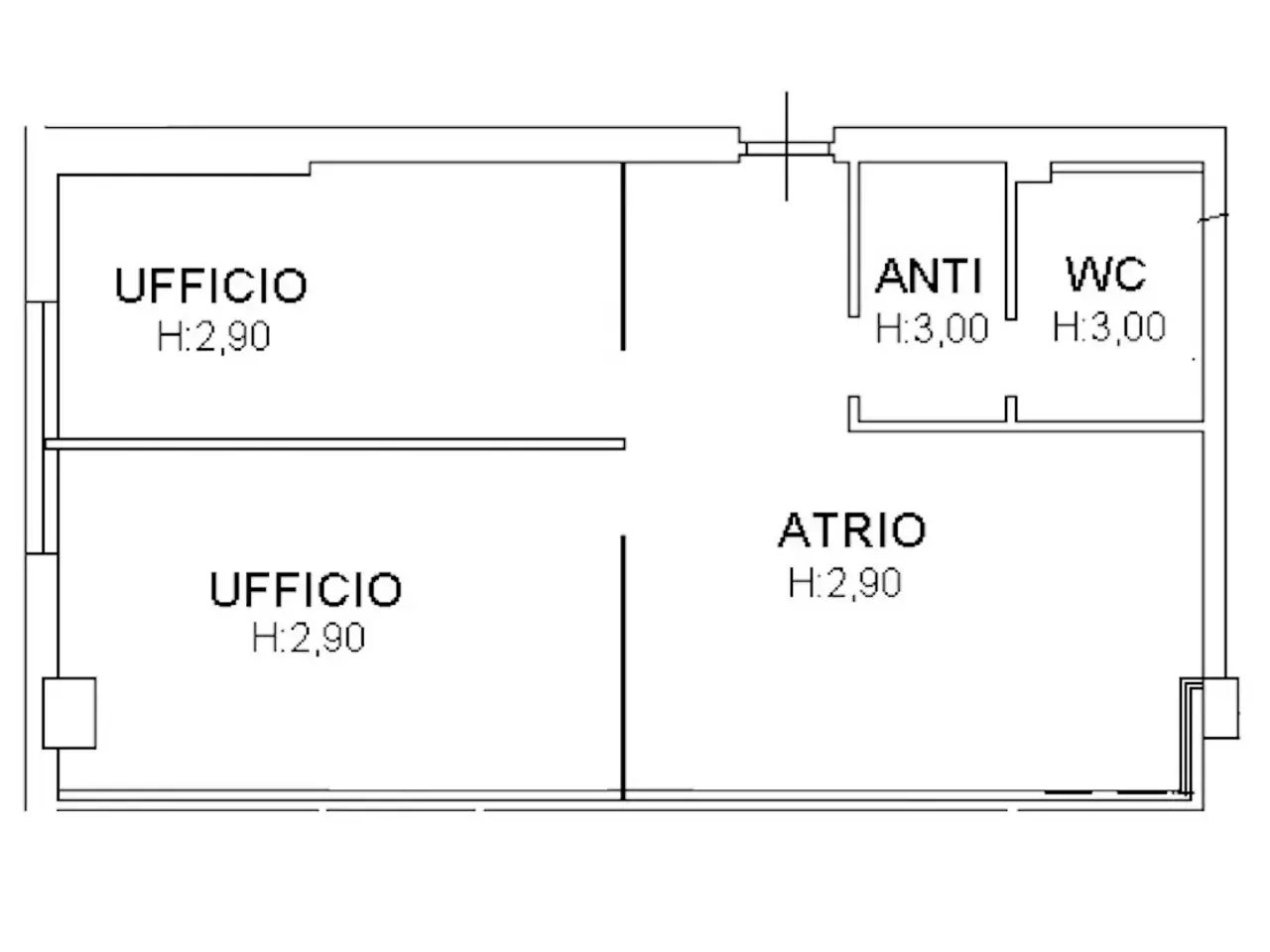 Ufficio in Via Romagna, Cesena, {3} - Planimetria 1