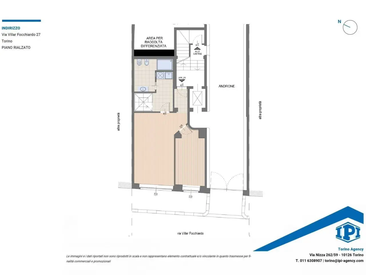 Ufficio in Via Villar Focchiardo 27, Torino, {3} - Planimetria 1