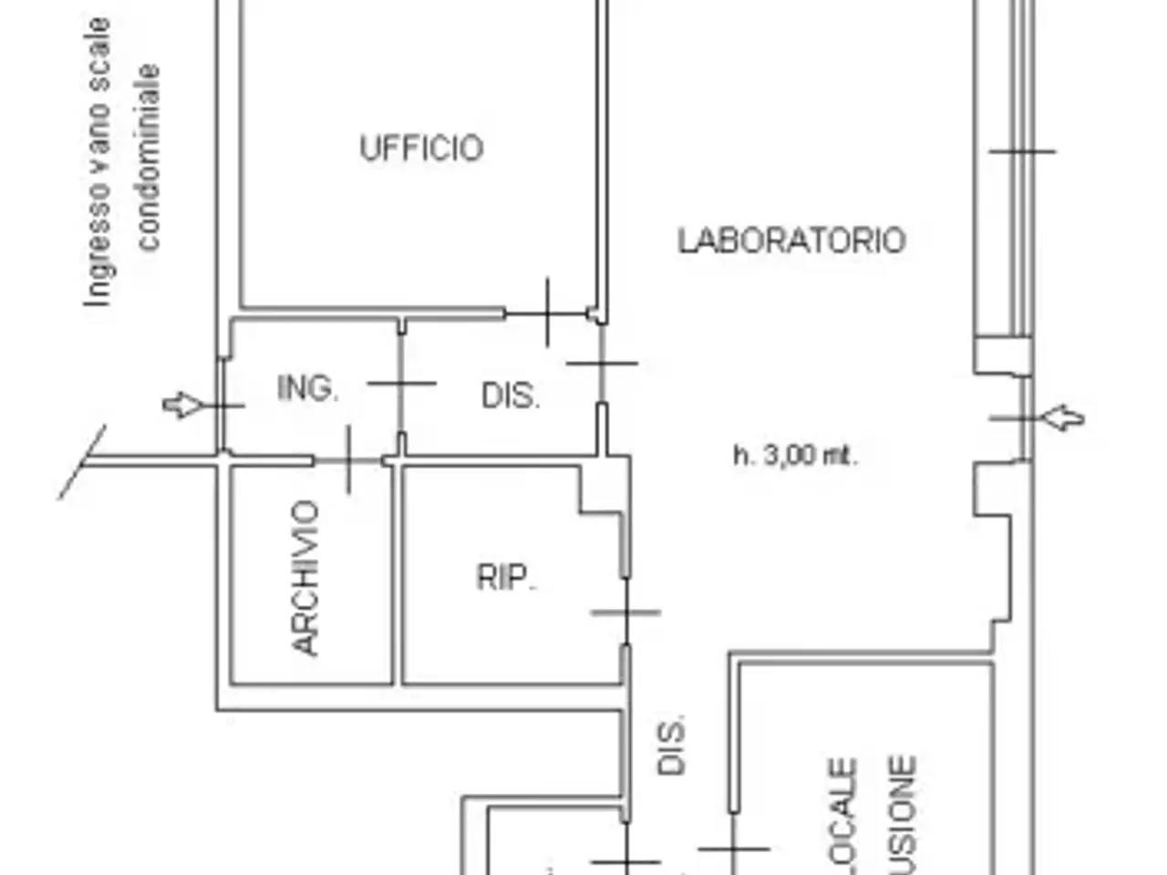 Ufficio in Via Rimini, Valenza, {3} - Planimetria 1