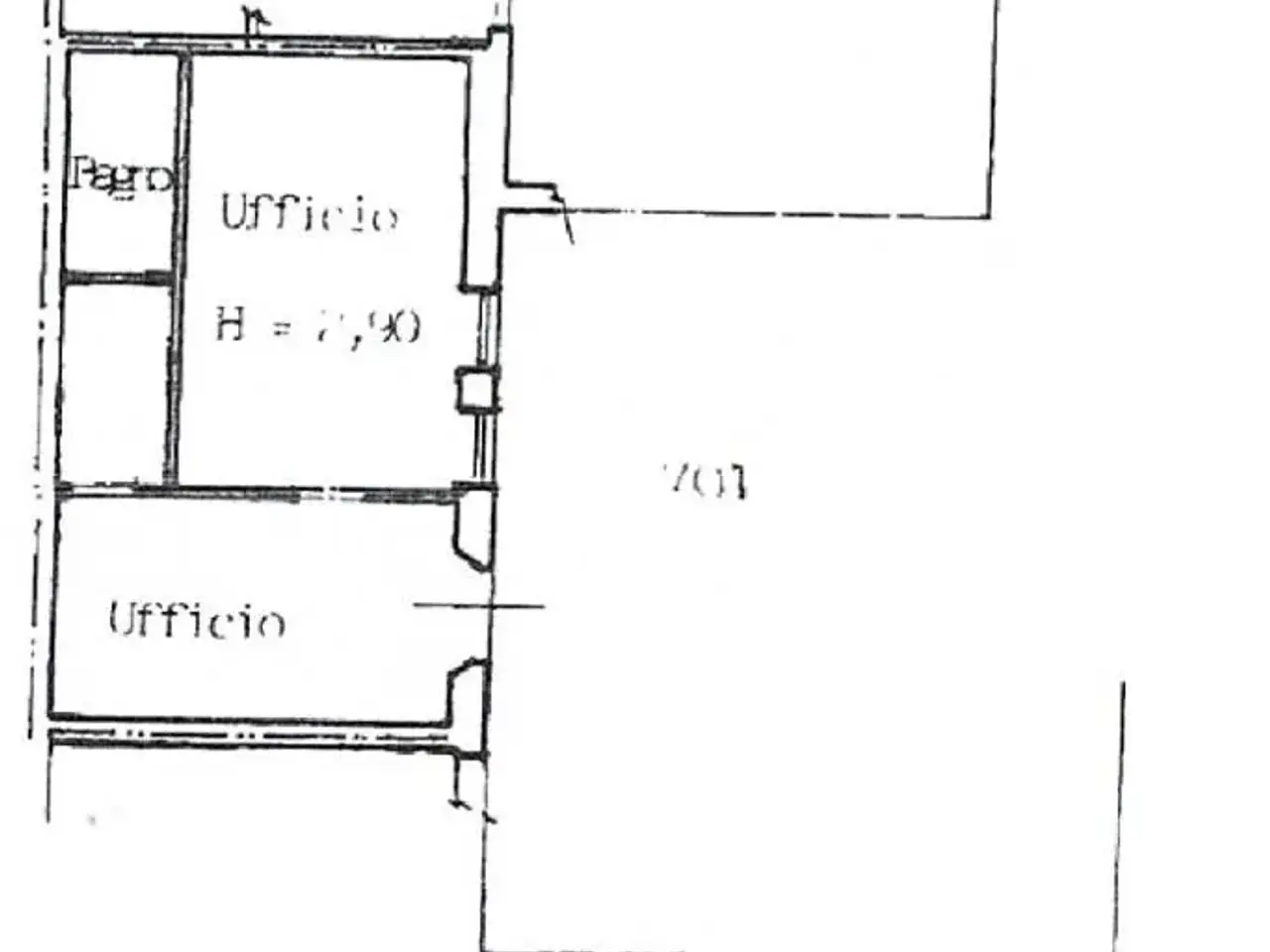 Ufficio in Via Dante Alighieri 14, Codogno, {3} - Planimetria 1