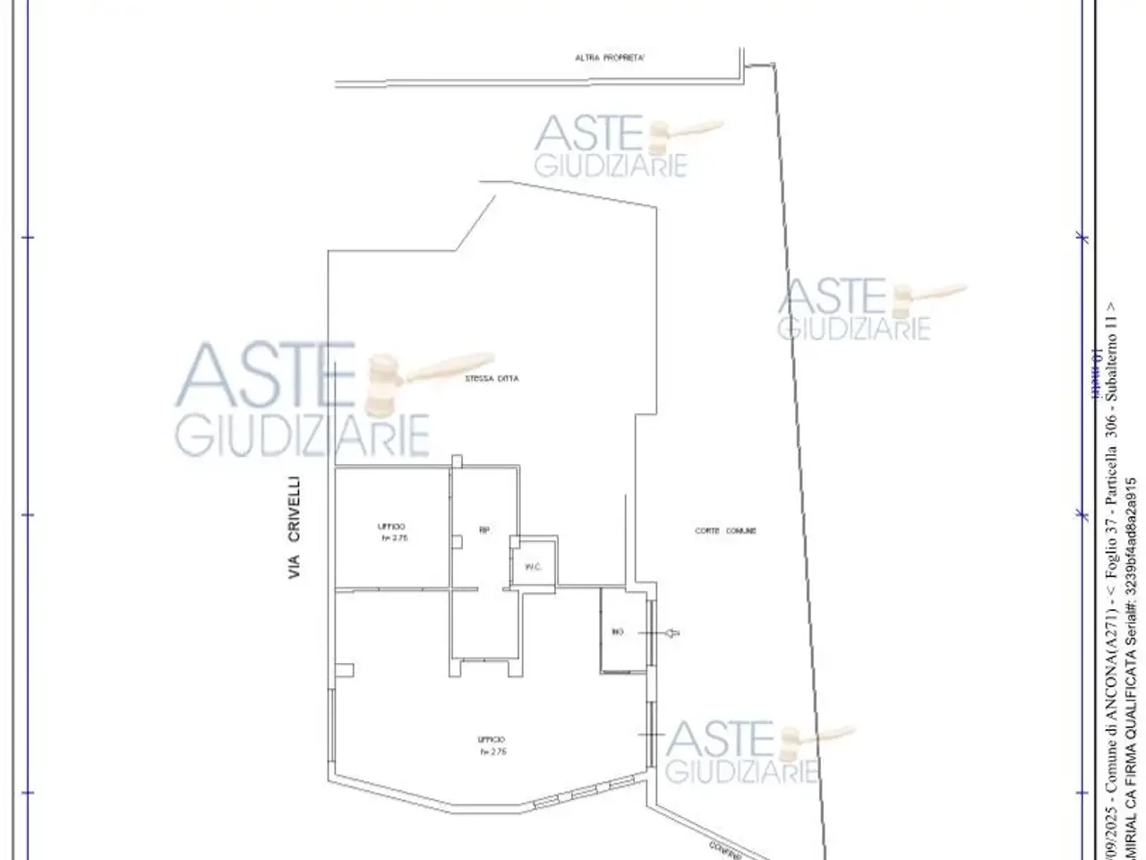 Ufficio in Via Carlo Crivelli, 6, 60125 Ancona An, Italia 6, Ancona, {3} - Planimetria 1