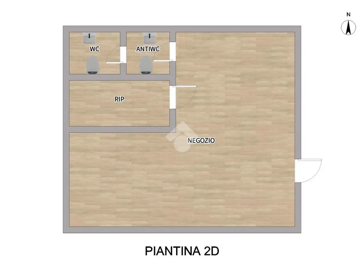 Negozio in Via Gerolamo Rovetta 25, Verolanuova, {3} - Planimetria 1