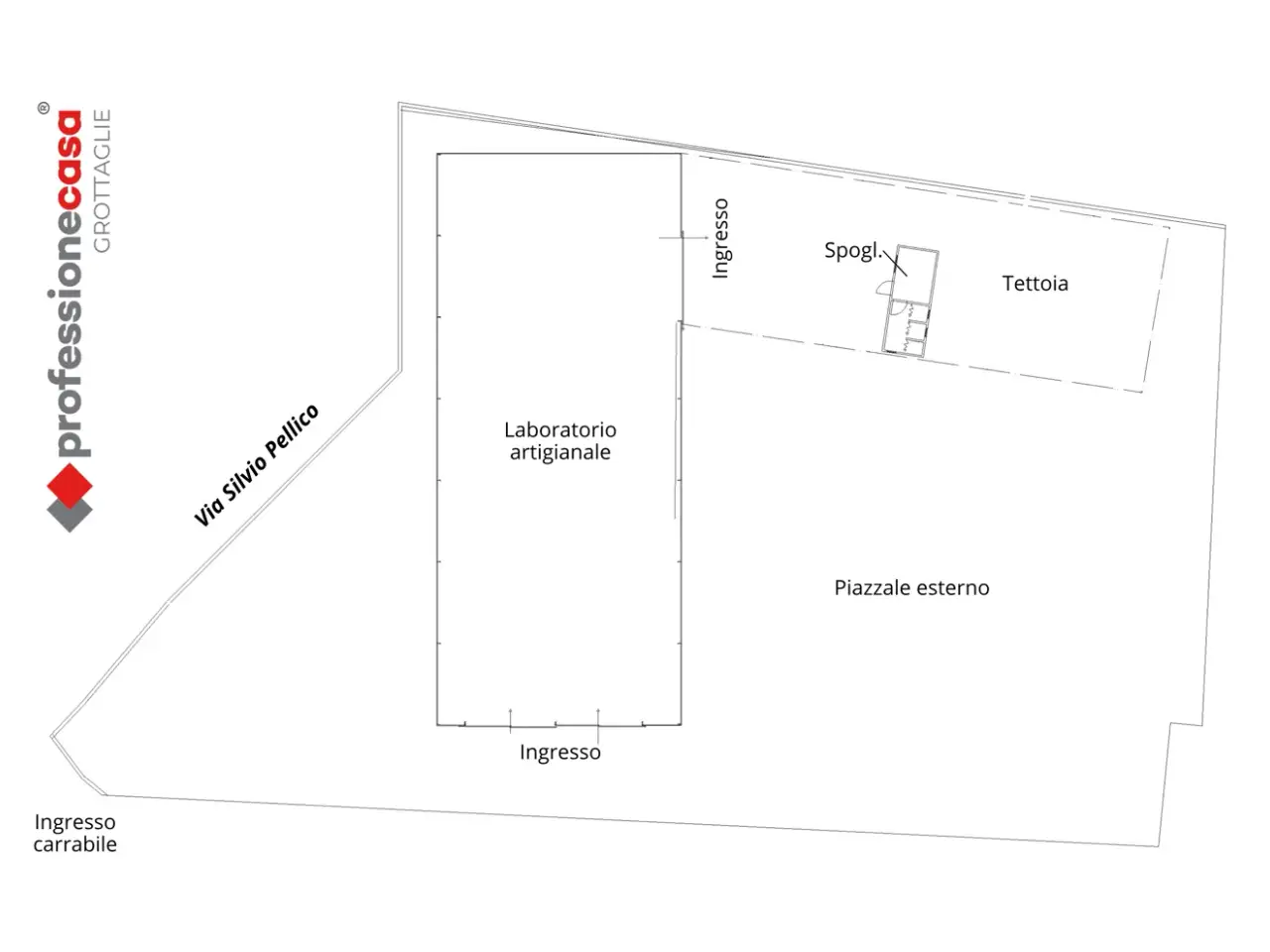 Laboratorio in Via Silvio Pellico 18, Monteiasi, {3} - Planimetria 1