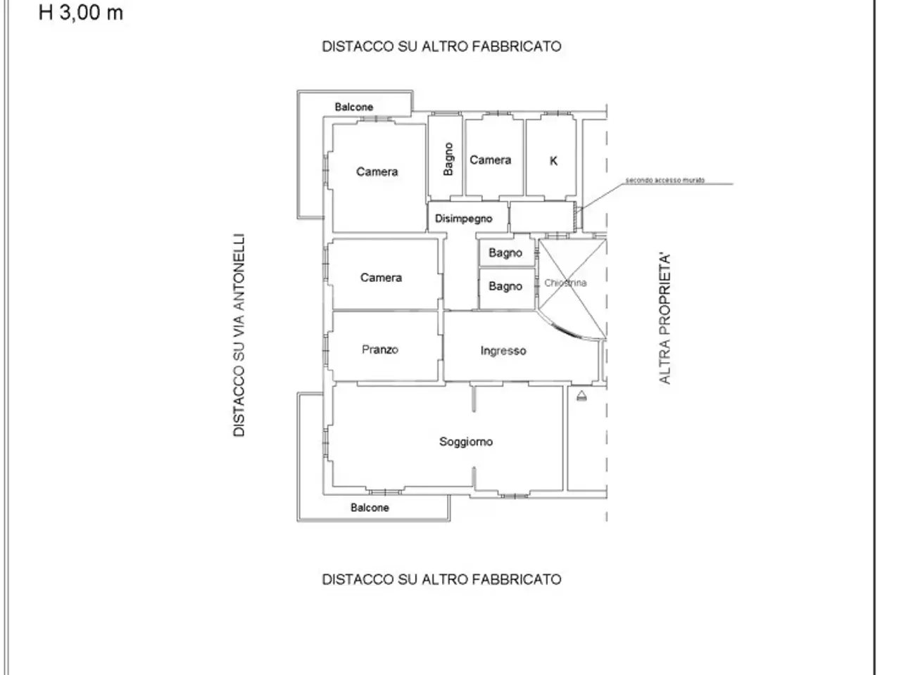 Ufficio in Via Giuseppe Mercalli 21, Roma, {3} - Planimetria 1
