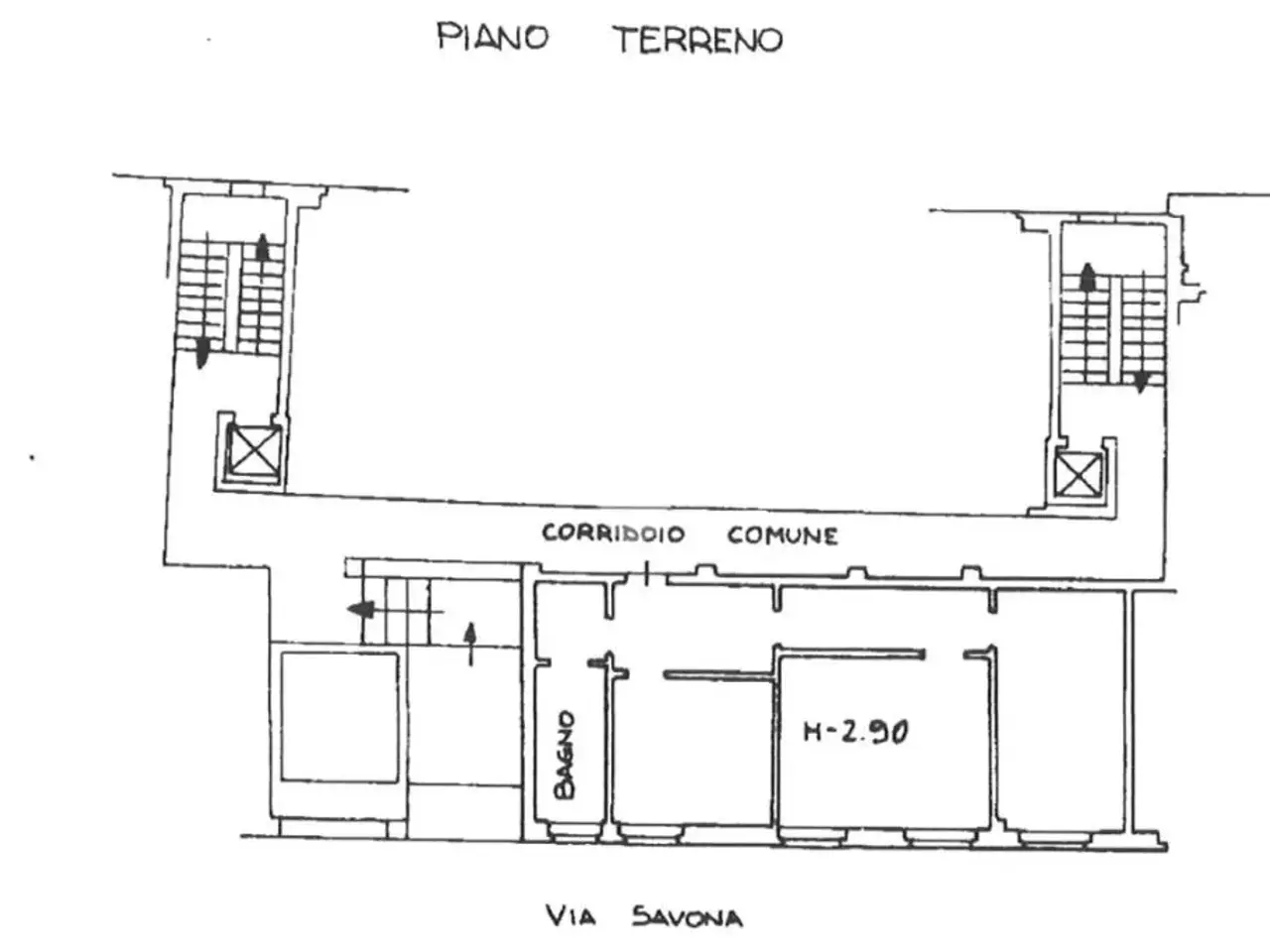 Ufficio in Via Savona, Milano, {3} - Planimetria 1