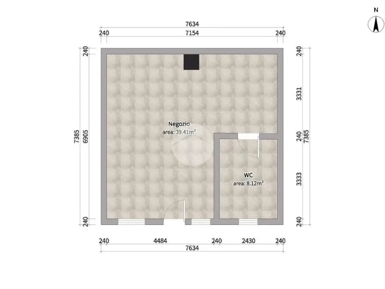 Negozio in Via Conciliazione 12, Mazzano, {3} - Planimetria 1