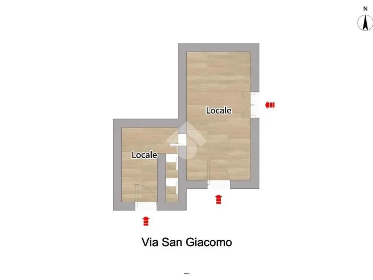 Negozio in Via San Giacomo 7, Pollena Trocchia, {3} - Planimetria 1