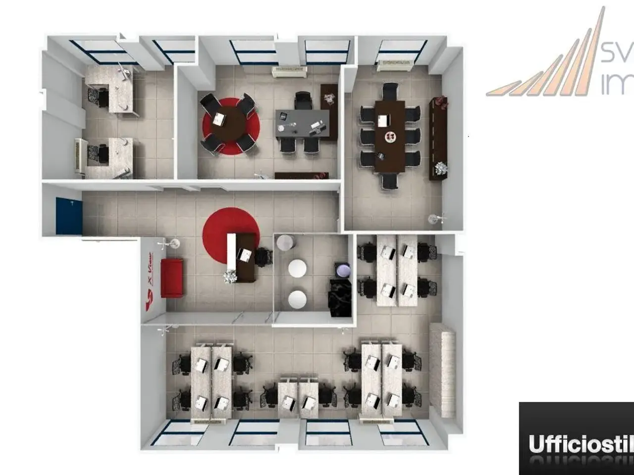 Ufficio in Via Bernardino Luini 209, Sesto San Giovanni, {3} - Planimetria 1