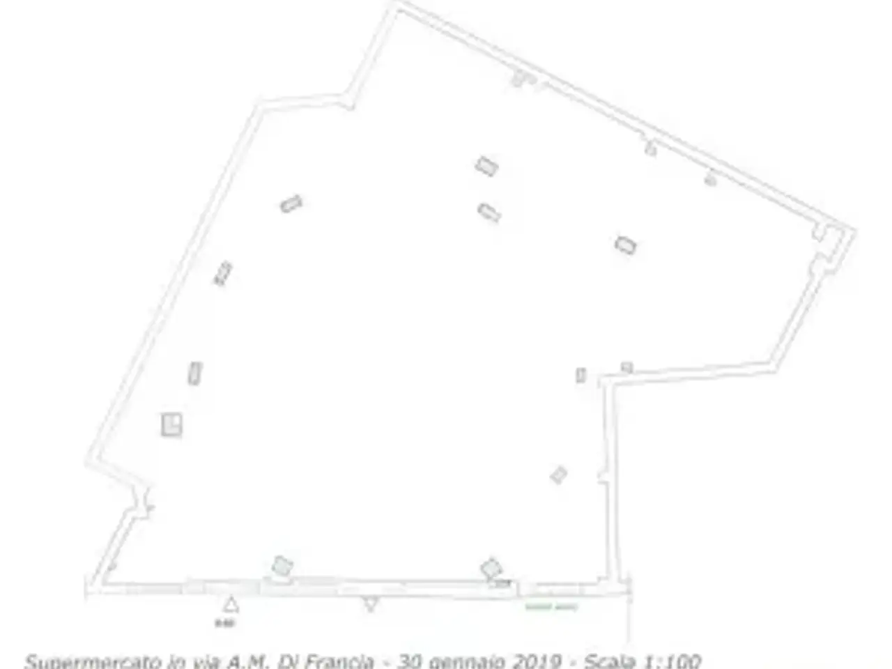 Negozio in Viale Annibale Maria di Francia, Napoli, {3} - Planimetria 1