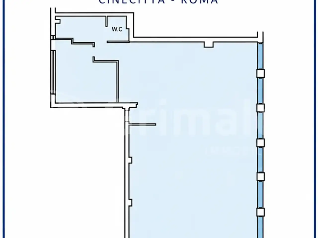Negozio in Via Eudo Giulioli 17, Roma, {3} - Planimetria 1