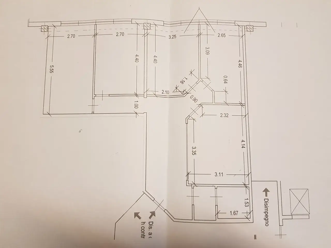 Ufficio in Via De Gasperi, Lucca, {3} - Planimetria 1