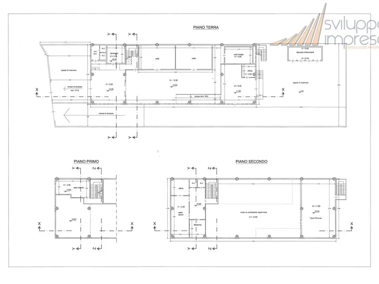 Capannone in Via Pier Francesco Moia 127, Brugherio, {3} - Planimetria 1