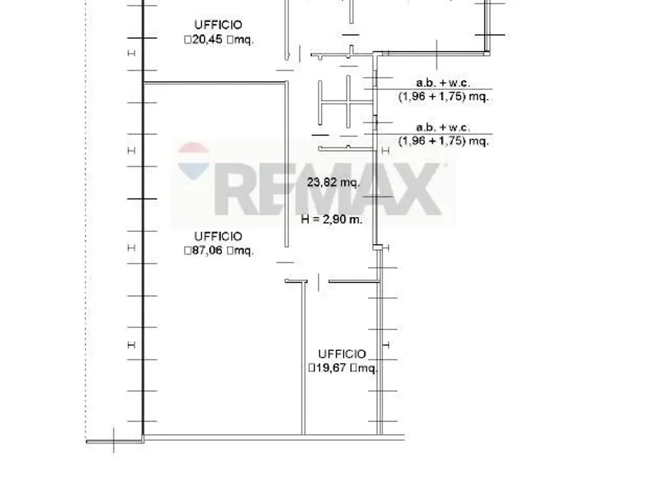 Ufficio in Via della Croce 33, Campoformido, {3} - Planimetria 1