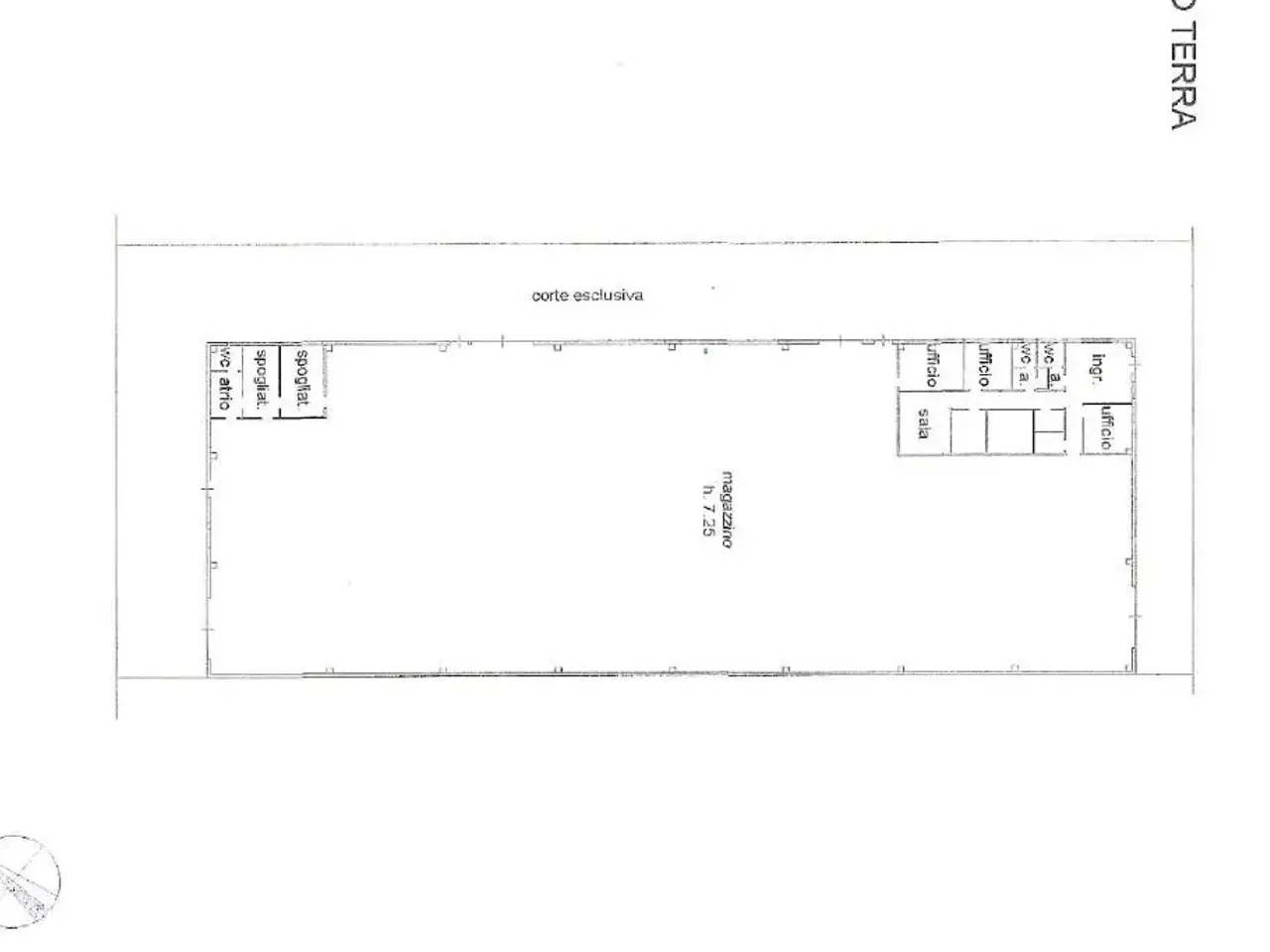 Capannone in Zona Fascia d'Oro, Montichiari, {3} - Planimetria 1
