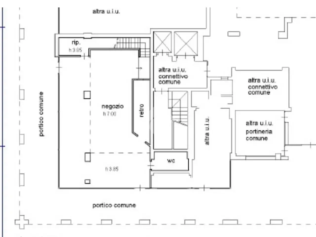 Negozio in Via Luigi Pellizzo 12, Padova, {3} - Planimetria 1