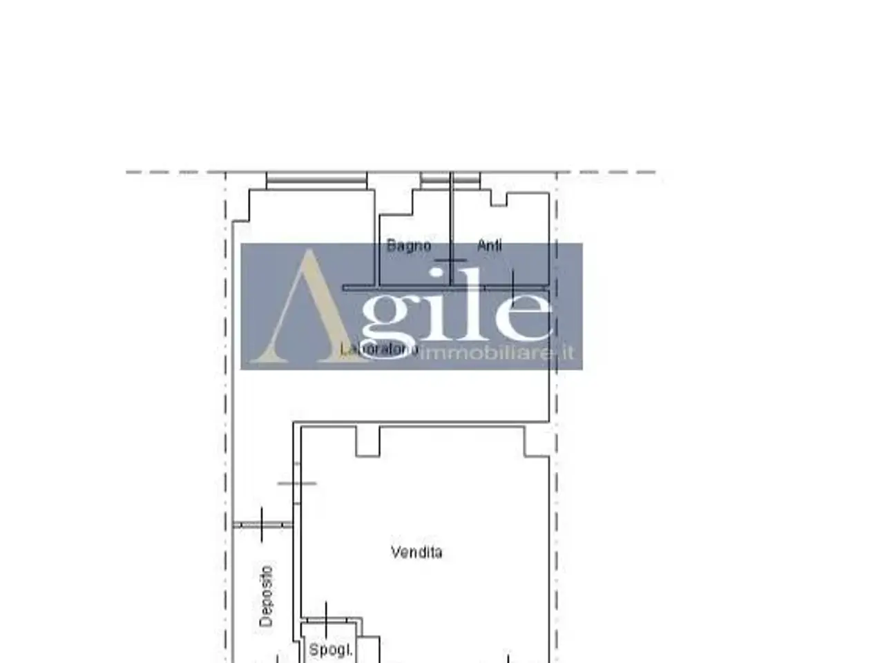 Negozio in Viale Alcide De Gasperi, San Benedetto Del Tronto, {3} - Planimetria 1