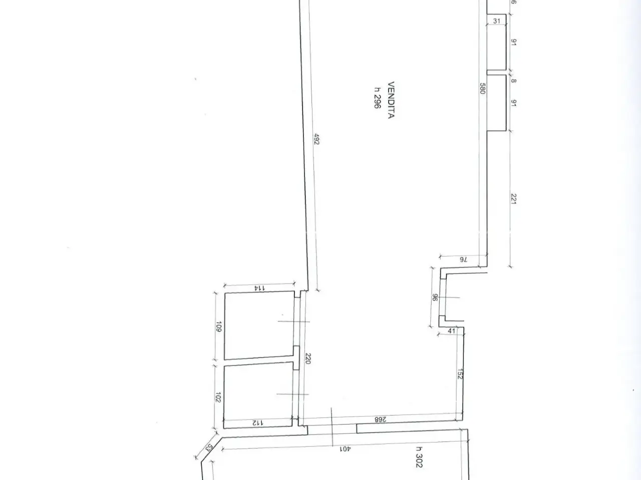 Esercizio commerciale in Piazza  Garibaldi, Pisa, {3} - Planimetria 1