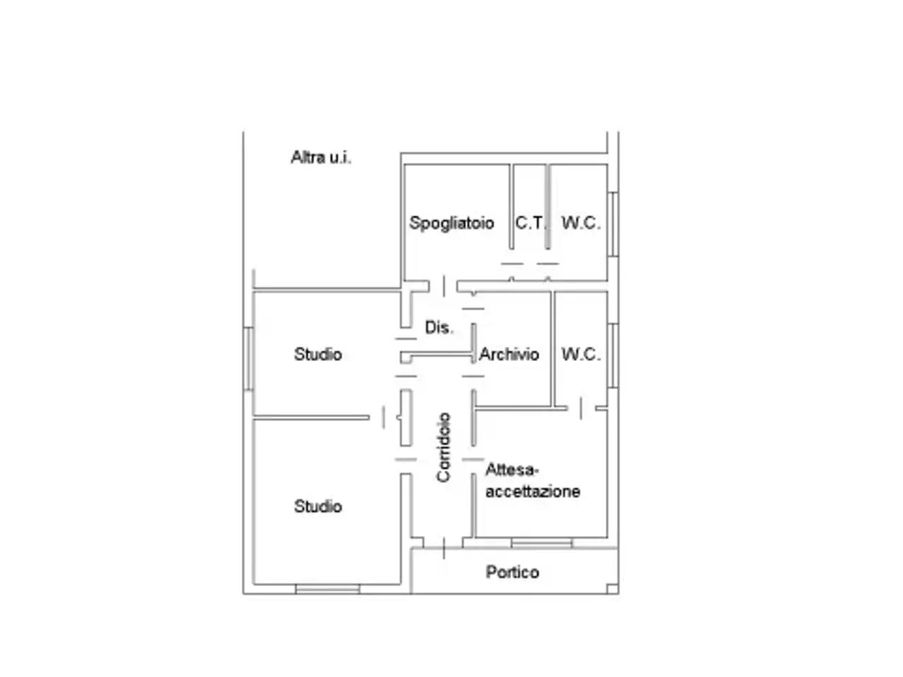 Ufficio in Viale Europa, Carceri, {3} - Planimetria 1