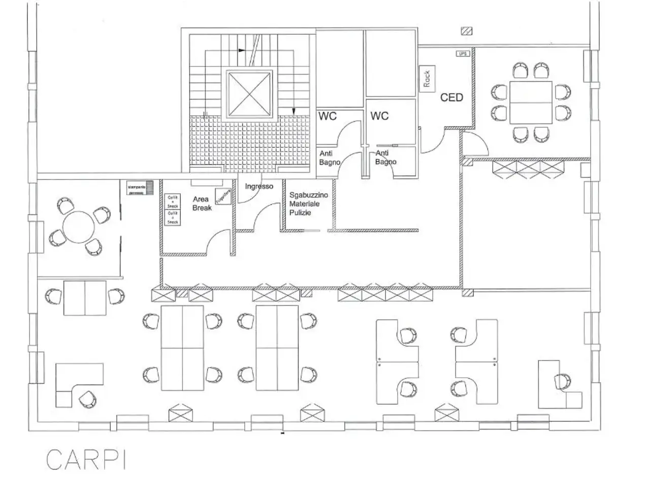 Ufficio in , Carpi, {3} - Planimetria 1