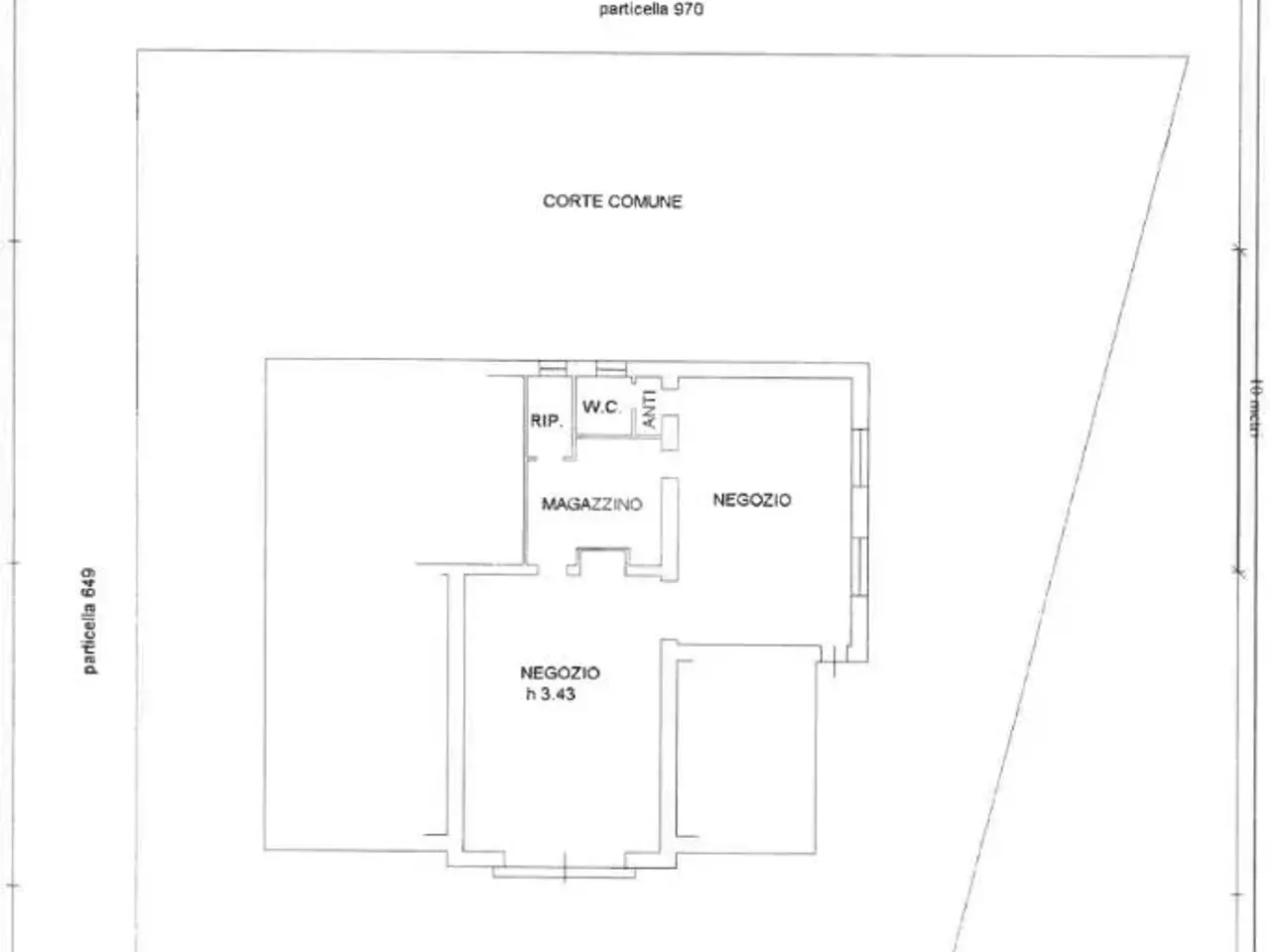 Negozio in Via Belfiore 4, Verona, {3} - Planimetria 1