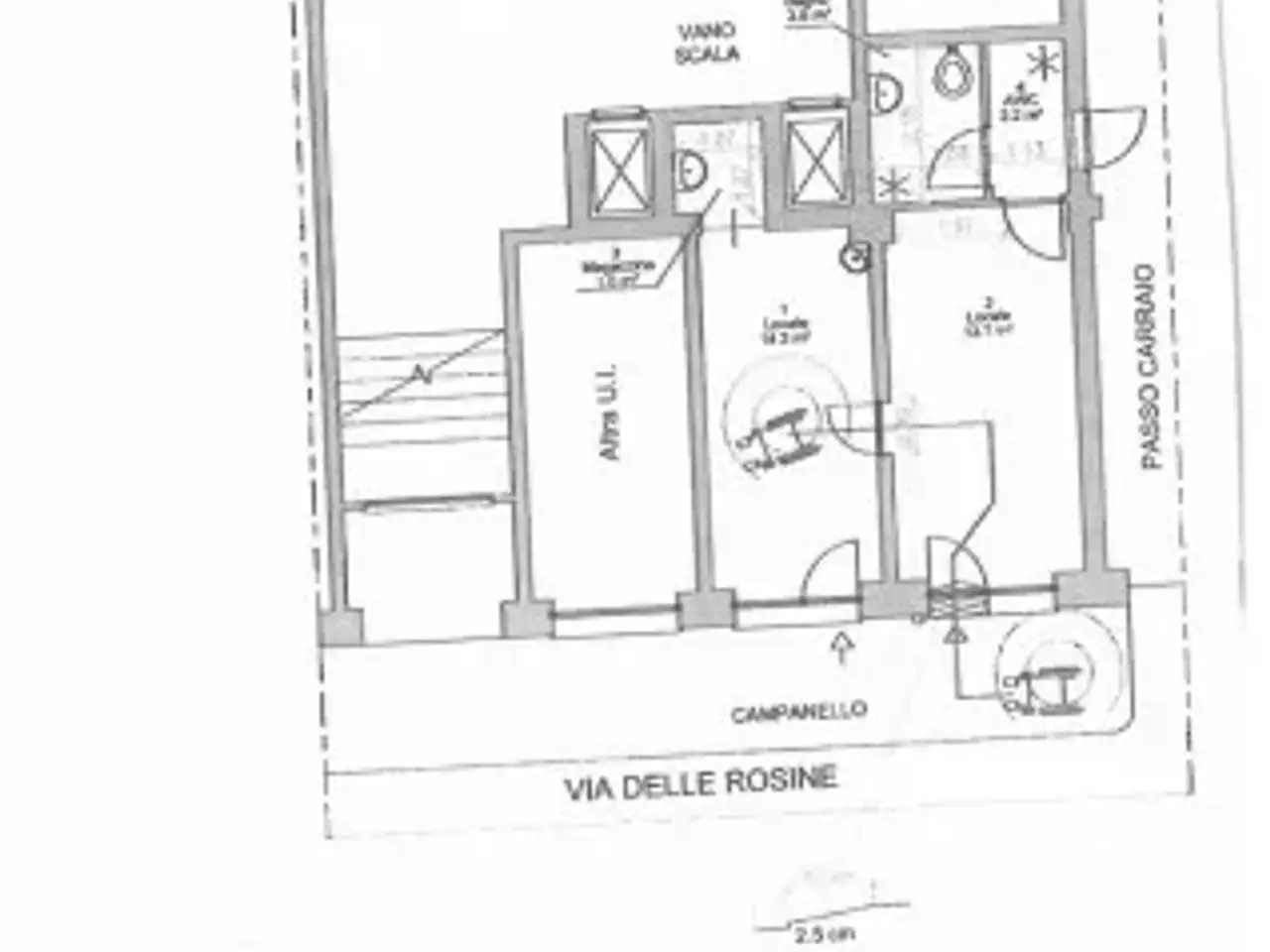 Negozio in Via delle Rosine 8, Torino, {3} - Planimetria 1
