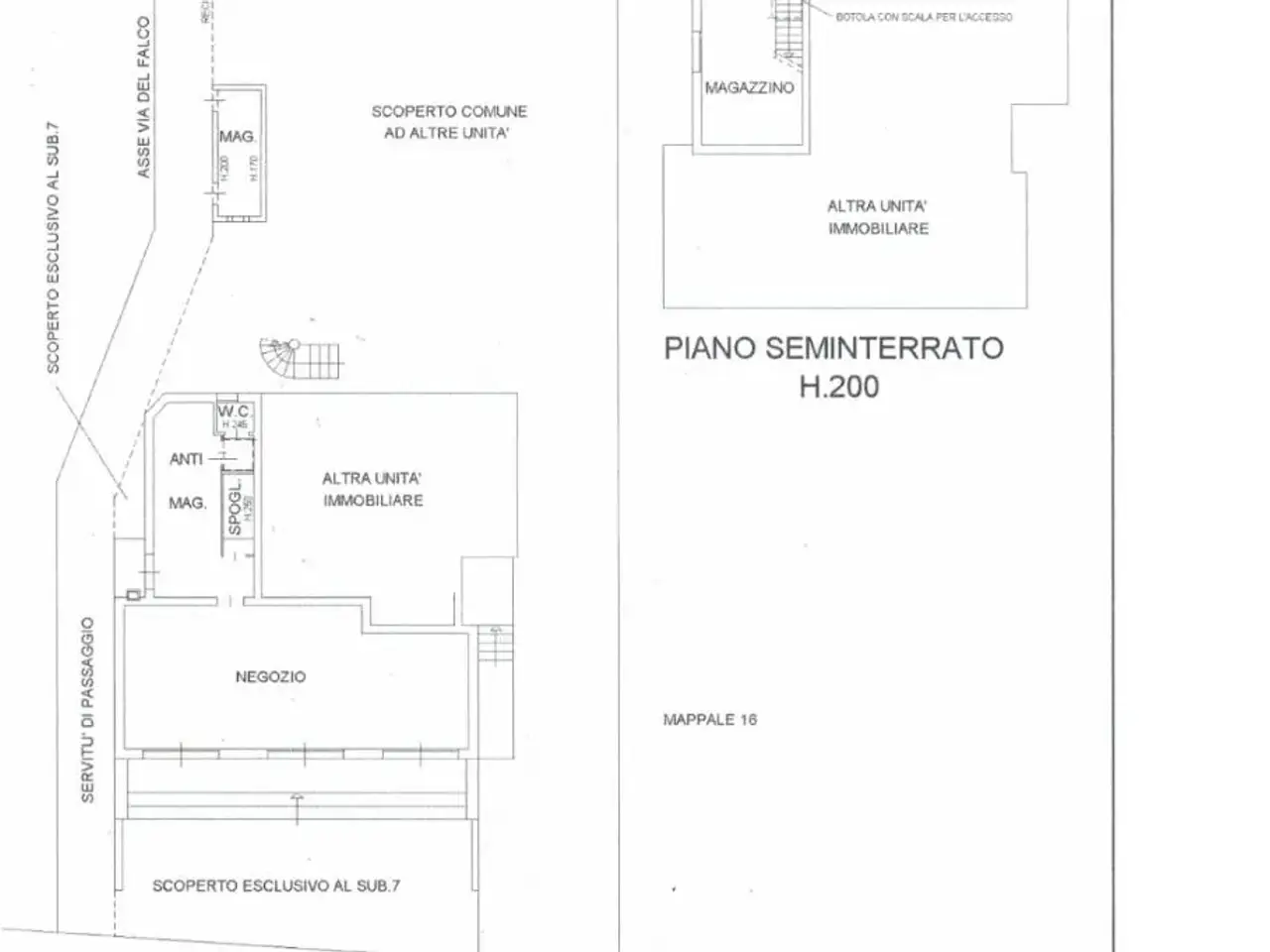 Negozio in Via Altinia 252, Venezia, {3} - Planimetria 1