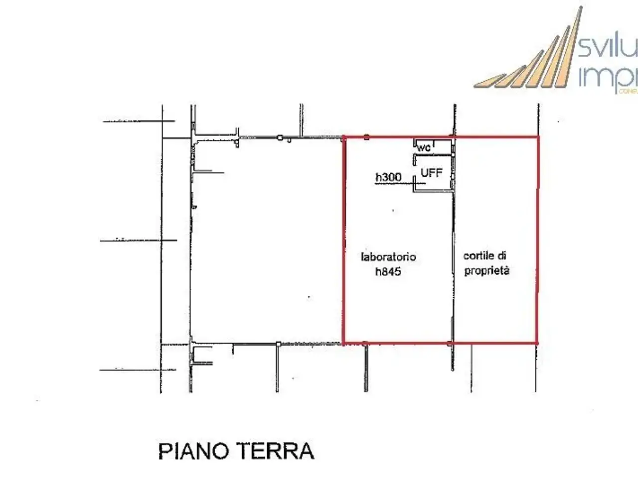 Capannone in Via Trivulzina 13/27-28, Agrate Brianza, {3} - Planimetria 1