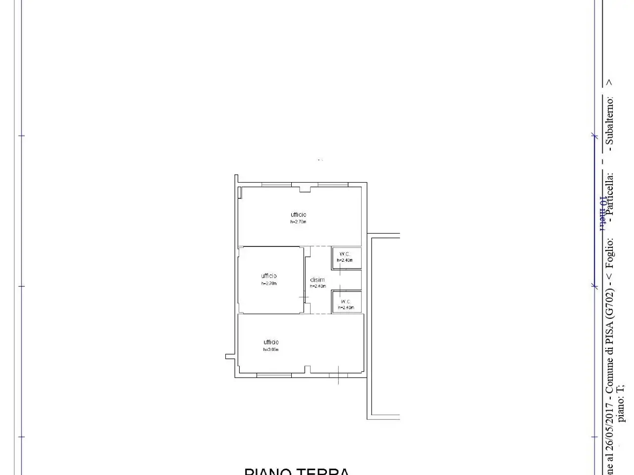 Ufficio in Viale delle Piagge 50, Pisa, {3} - Planimetria 1