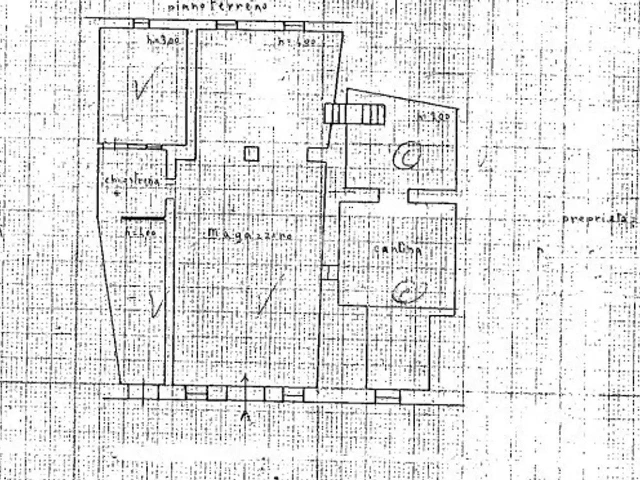 Palazzina commerciale in , Lucca, {3} - Planimetria 1
